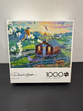 Buffalo Games 1000 piece jigsaw puzzle 🔴3/$25🔴School Days Darrell Bush